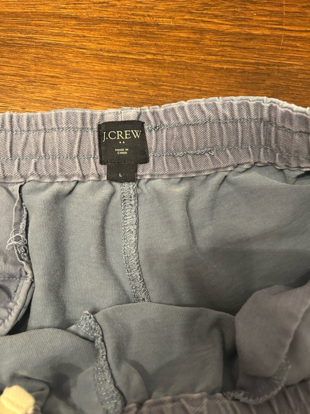 J. Crew Men's Athletic Drawstring Shorts in Light Blue - Picture 3 of 3